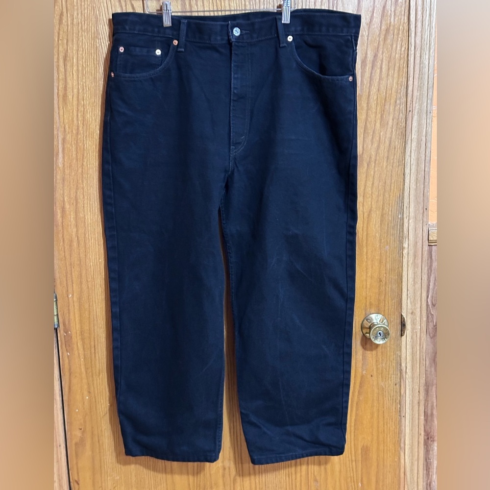 Levi’s 550 mens jeans sz 42/30 black‎